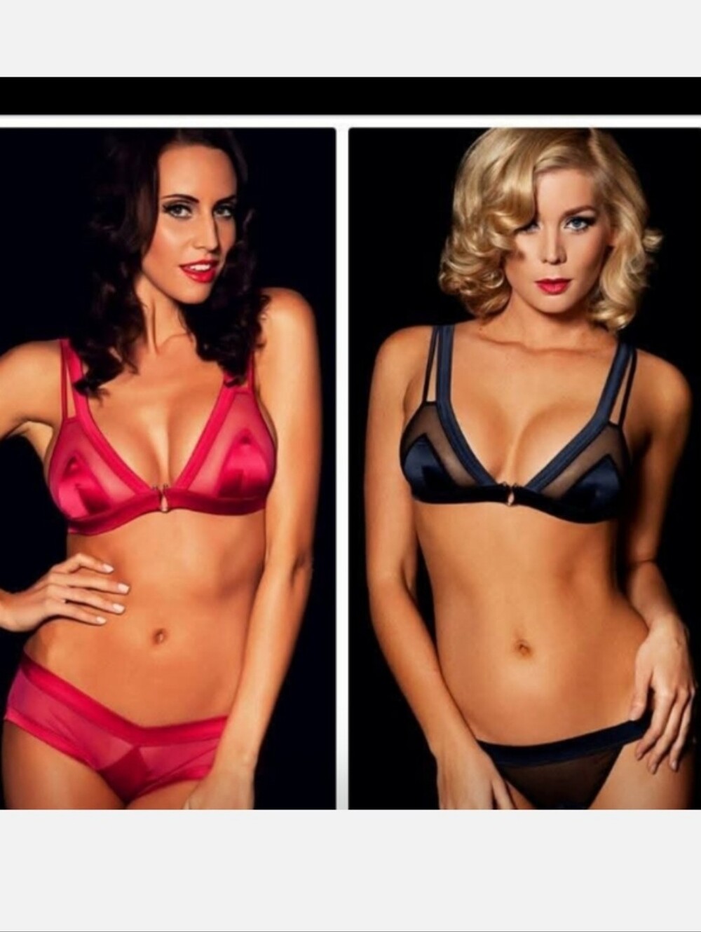 Honey Birdette Route 66 thong black size S